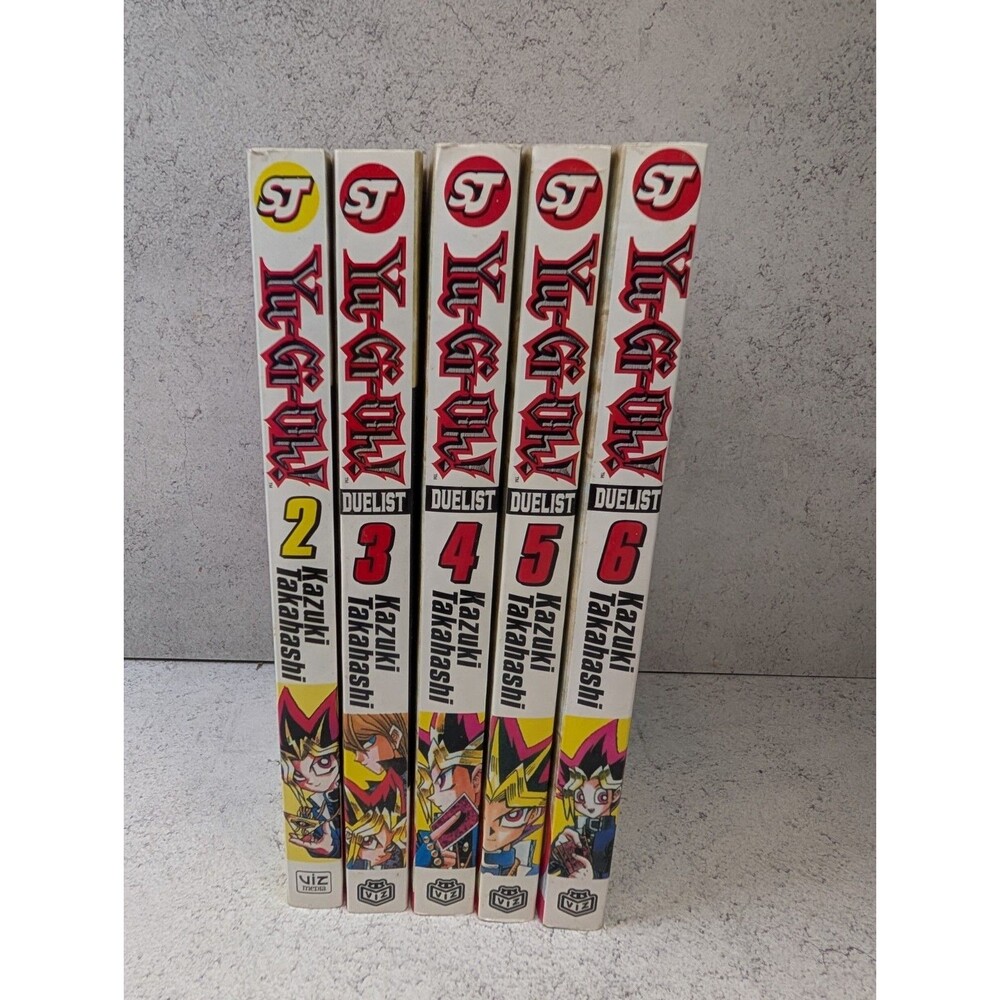 Yu-Gi-Oh Duelist Manga Lot Vol 2-6 Kazuki Takahashi Viz Media Shonen Jump